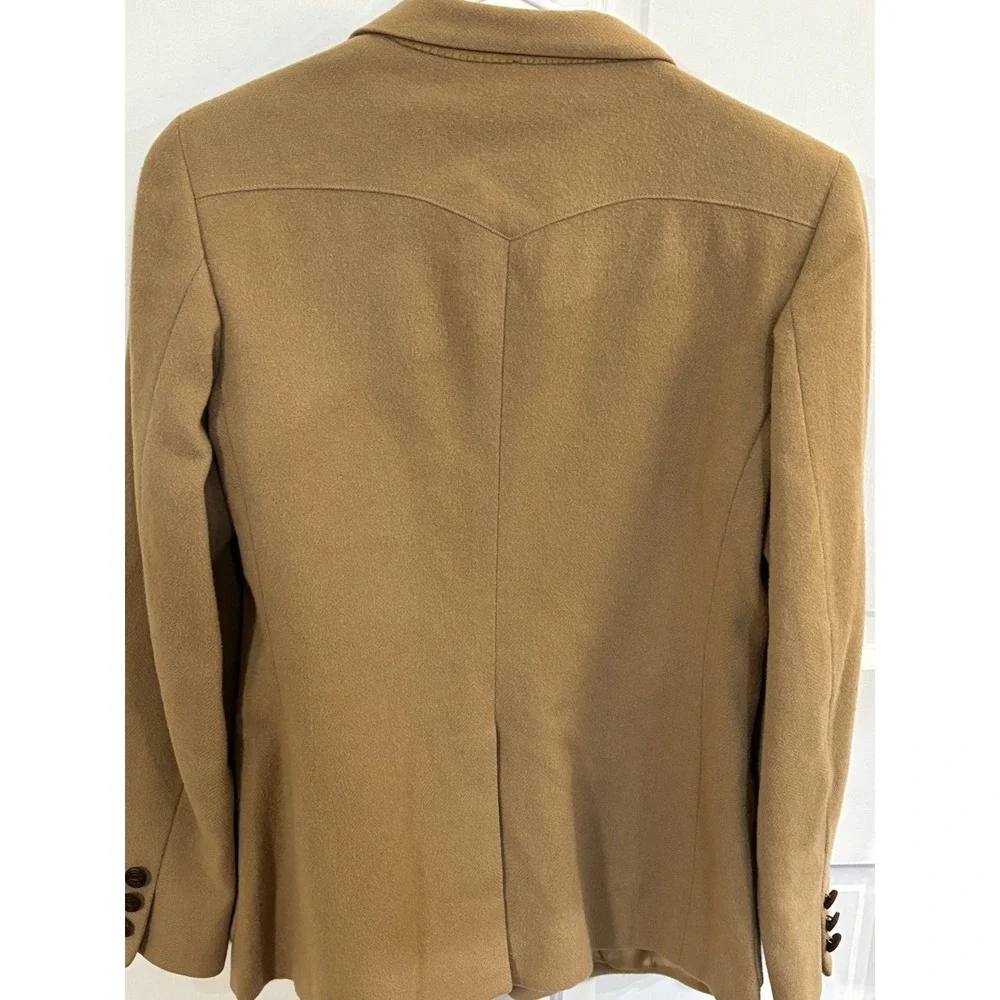 Vintage Western Americano Stetson Women  Wool Blazer Beige Measurements Included